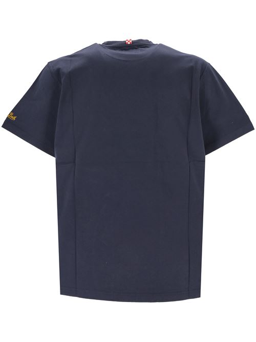 T-shirt Blu con ricamo Domani smetto MC2 Saint Barth | ARNOTT02927G